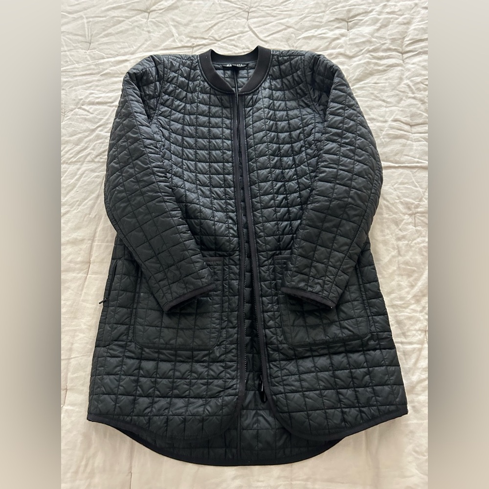 Athleta whisper featherless lightweight parka - black size small